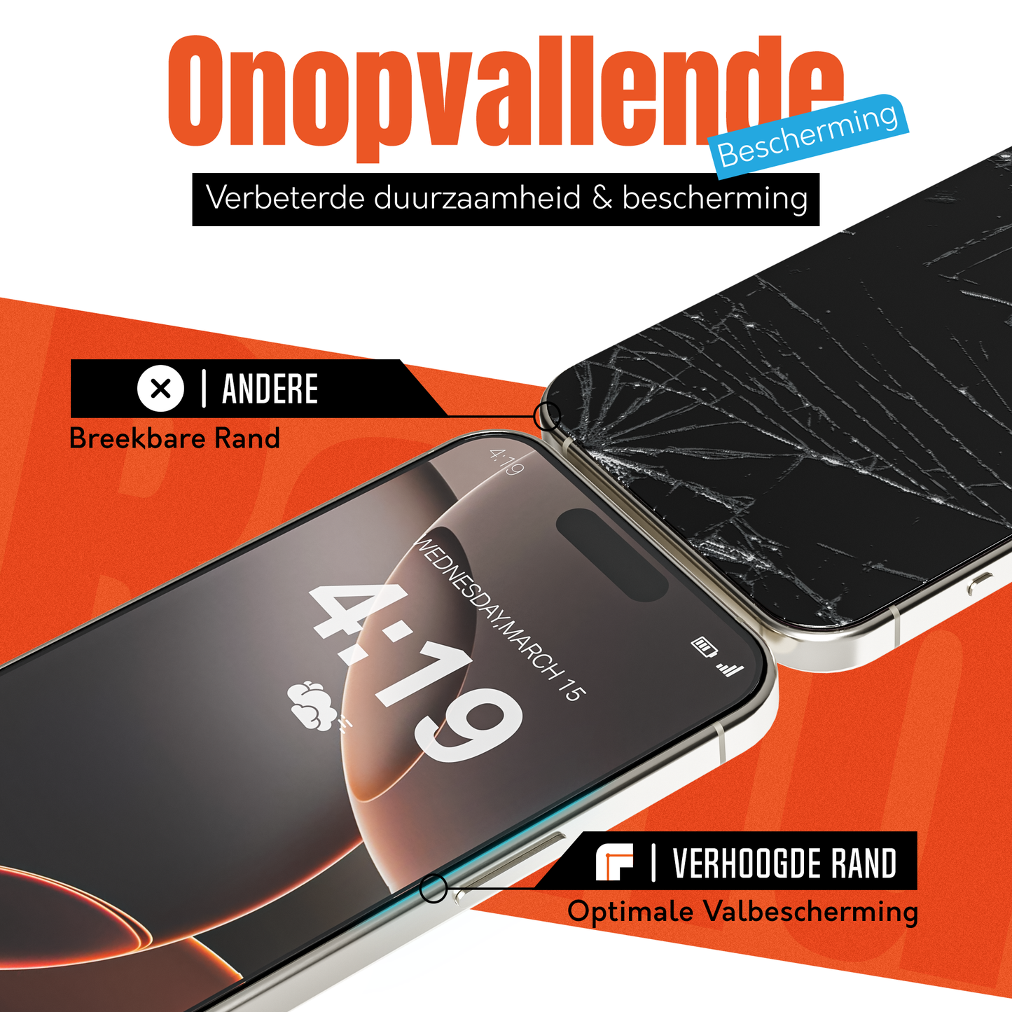 iTech Gehard Glas Screenprotector voor iPhone 16 Pro