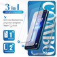 iTech Combo: 2 Screenprotectors & 1 Bumper Hoes voor iPhone 12 Pro  – 3-in-1 Bescherming