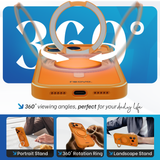 iPhone 17 Pro hoesje Oranje Magsafe 360 telefoonstandaard