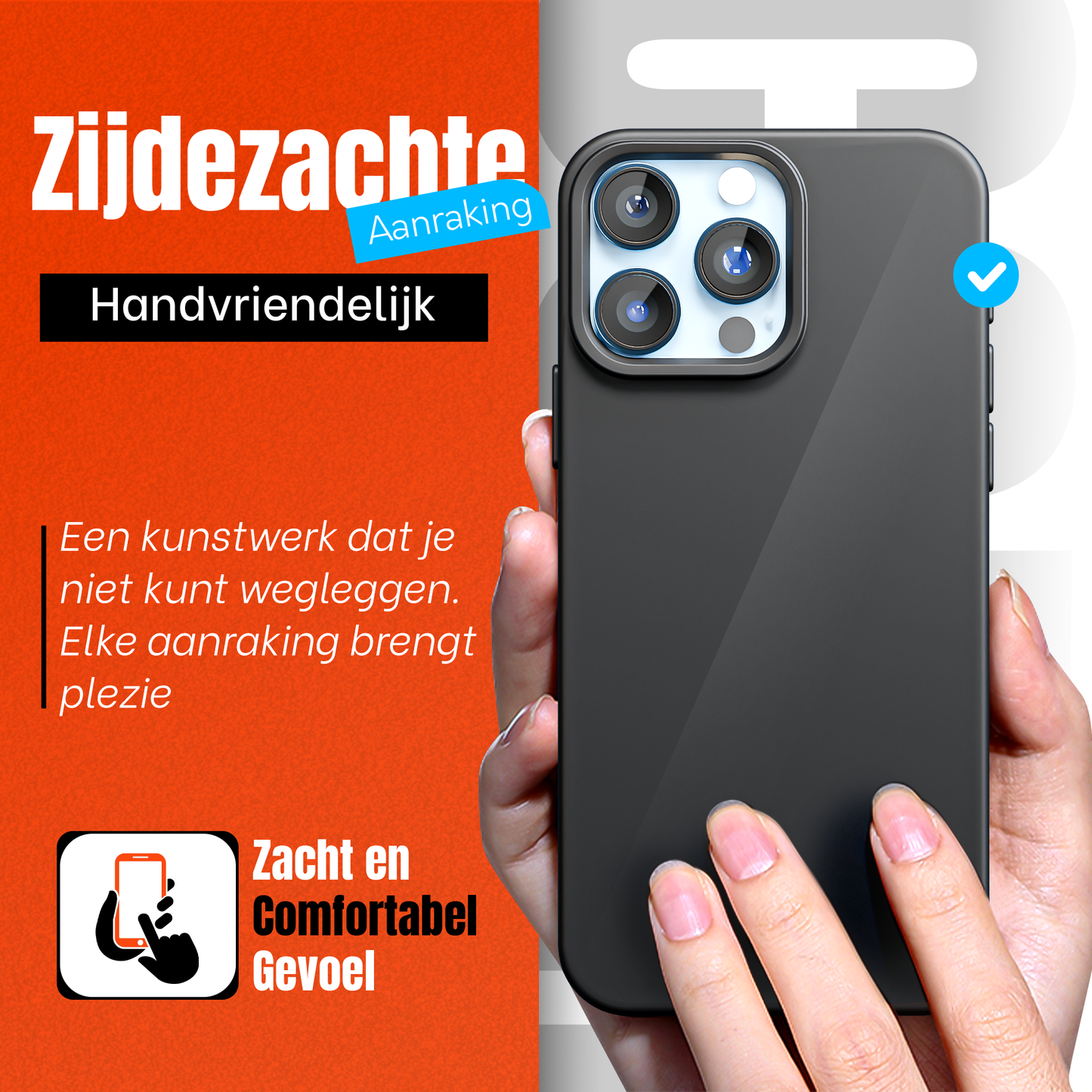 My Case Combo: Zwarte Siliconen Hoes met 2 Screenprotectors voor iPhone 13 Pro – Extra Veiligheid