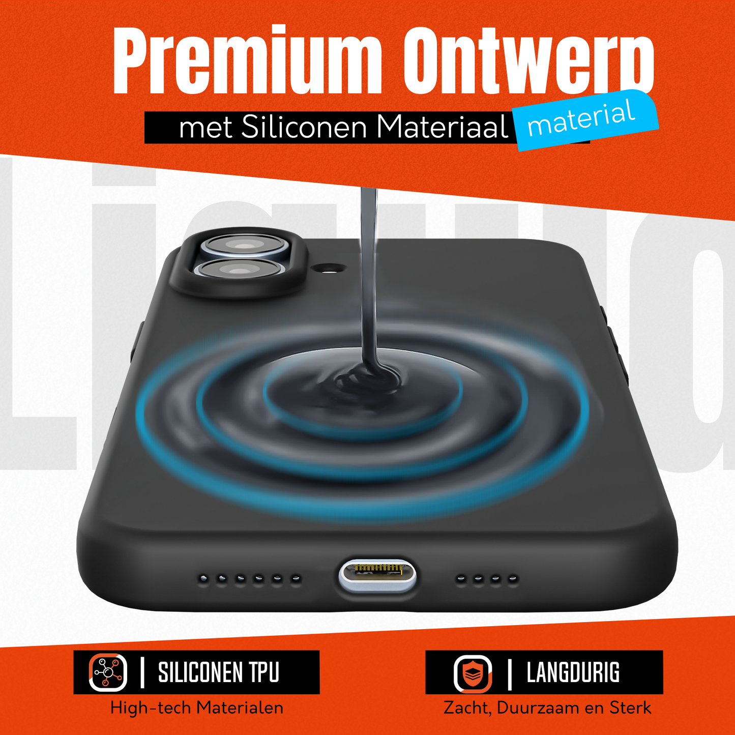 iPhone 17 hoesje Zwart
