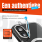 iPhone 16 Hoesje – Transparant MagSafe Case met Metalen Stand & Oranje Button