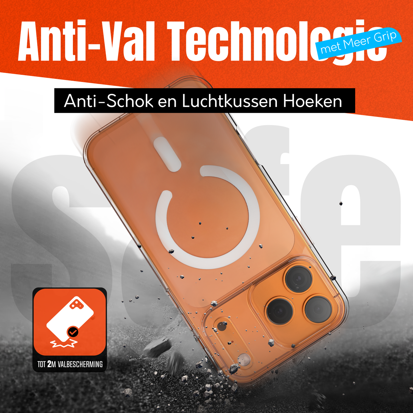 iPhone 17 Pro Max hoesje Magsafe Transparant