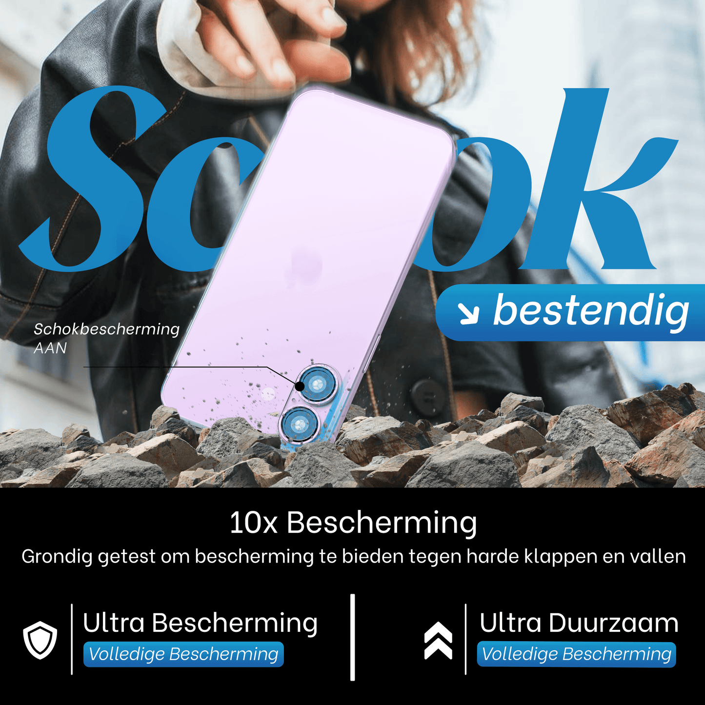REOVO Camera Protector – Geschikt voor iPhone 17 - 0.05mm Slim Fit – Lavendel paars -Titanium Frame – Anti-Kras & Schokbestendig