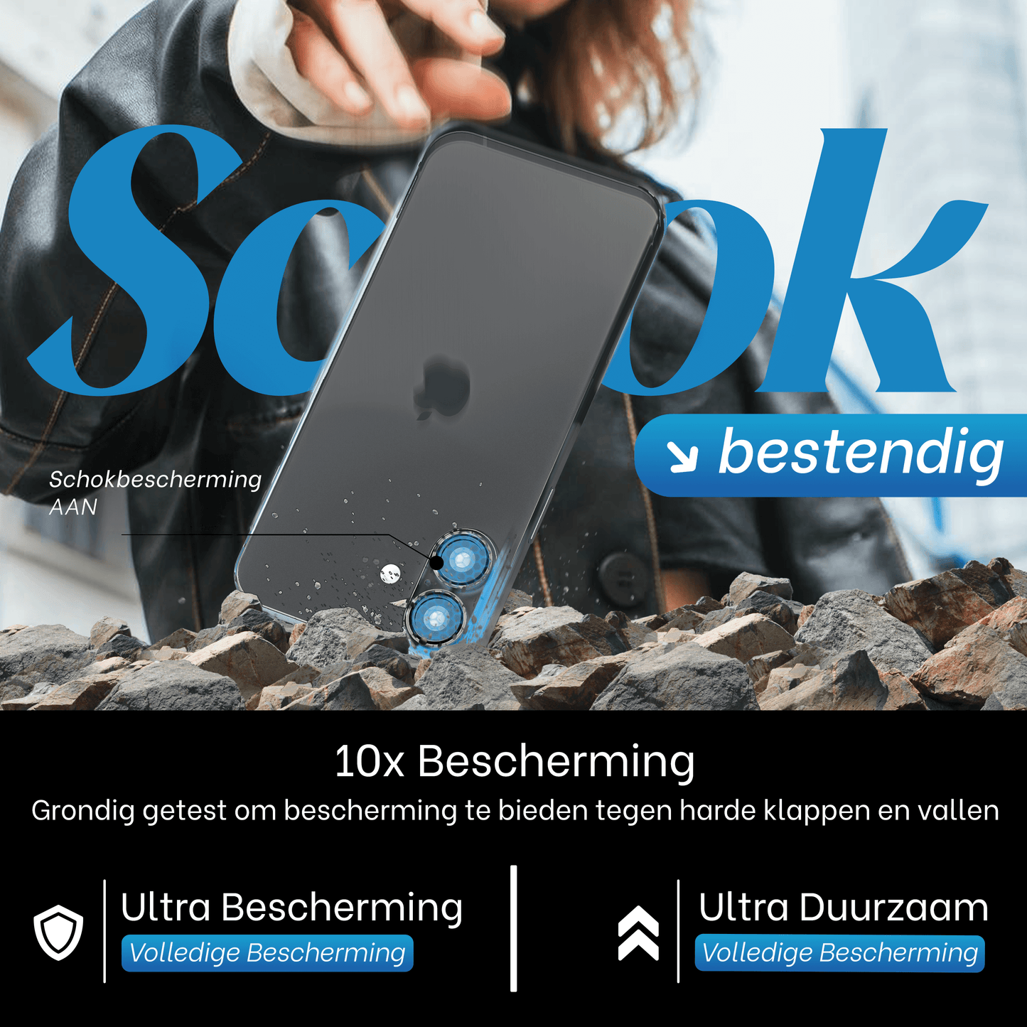 REOVO Camera Protector – Geschikt voor iPhone 17 - 0.05mm Slim Fit – Zwart -Titanium Frame – Anti-Kras & Schokbestendig