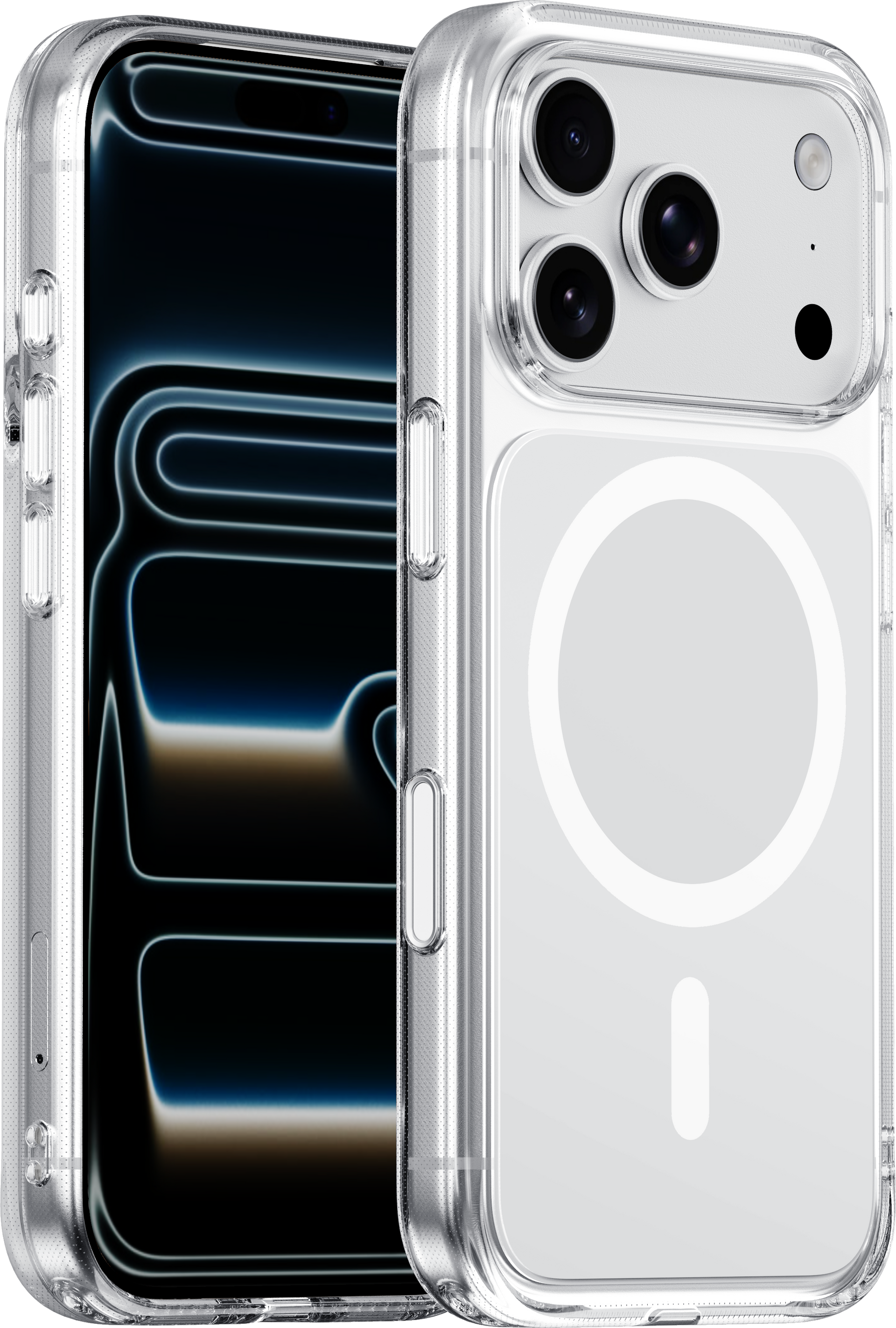iPhone 17 Pro Max MagSafe Cord Case White