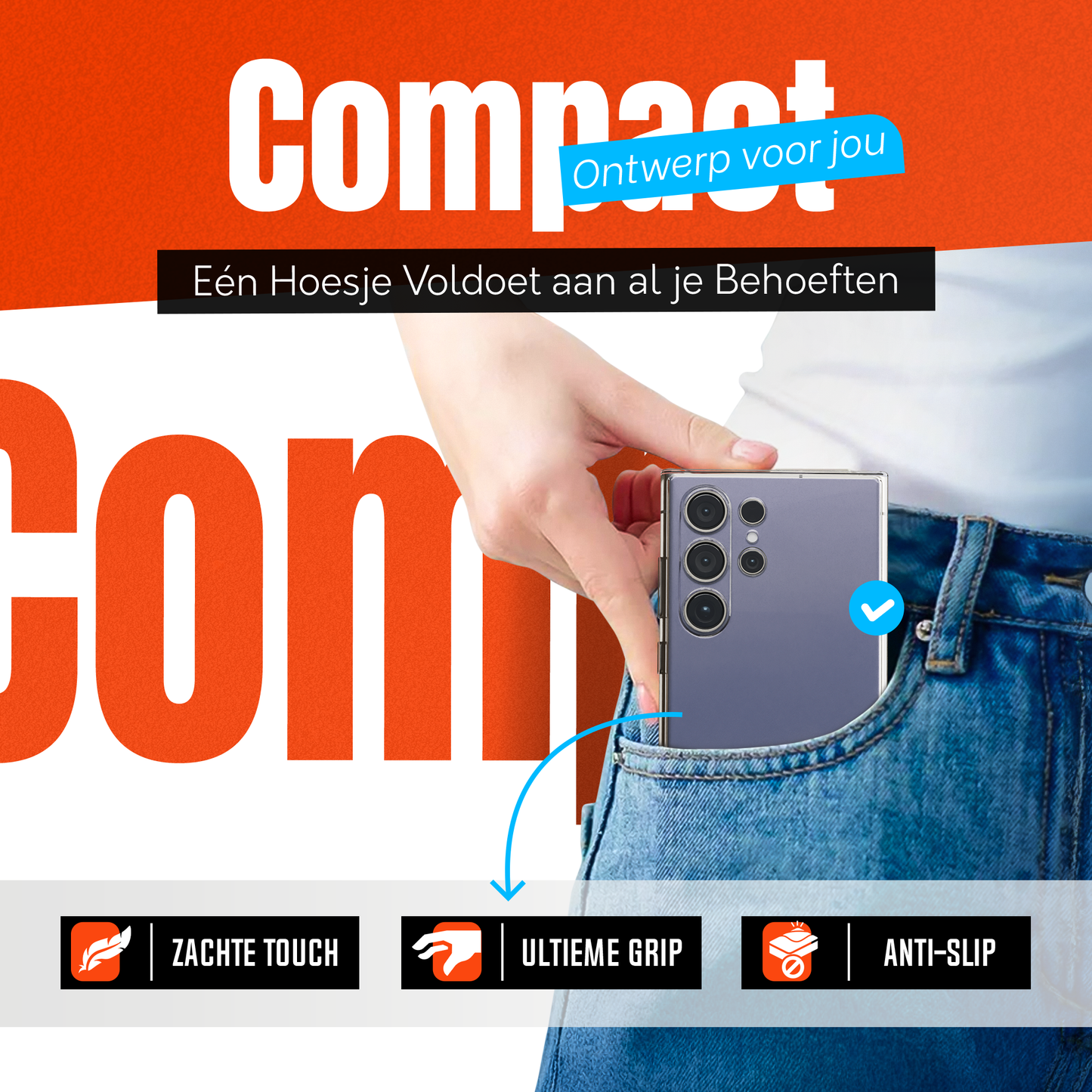 My Case Combo: Transparante Hoes met 2 Screenprotectors voor Samsung Galaxy S24 Ultra – Extra Veiligheid