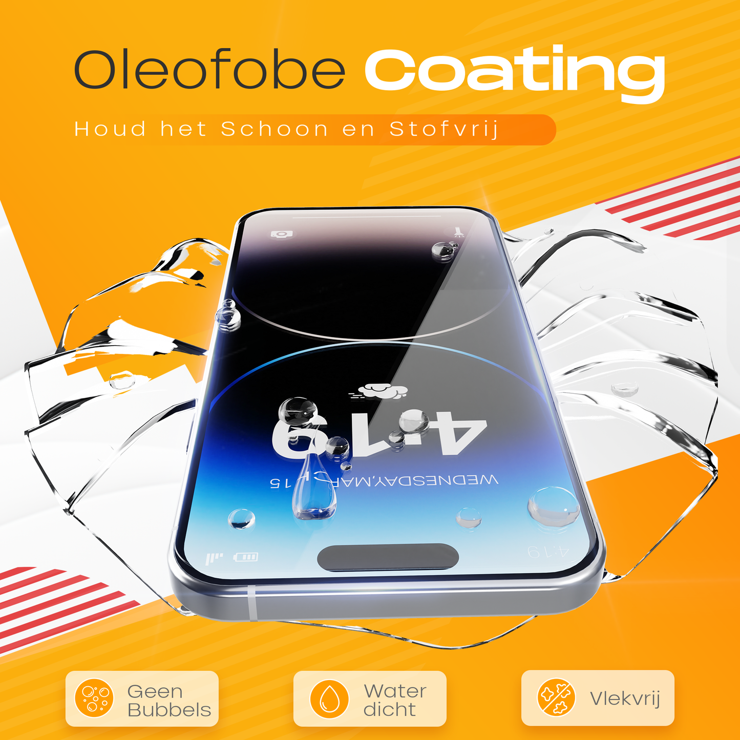 Solutionss4 Screenprotector voor iPhone 14 Pro – Case Vriendelijk
