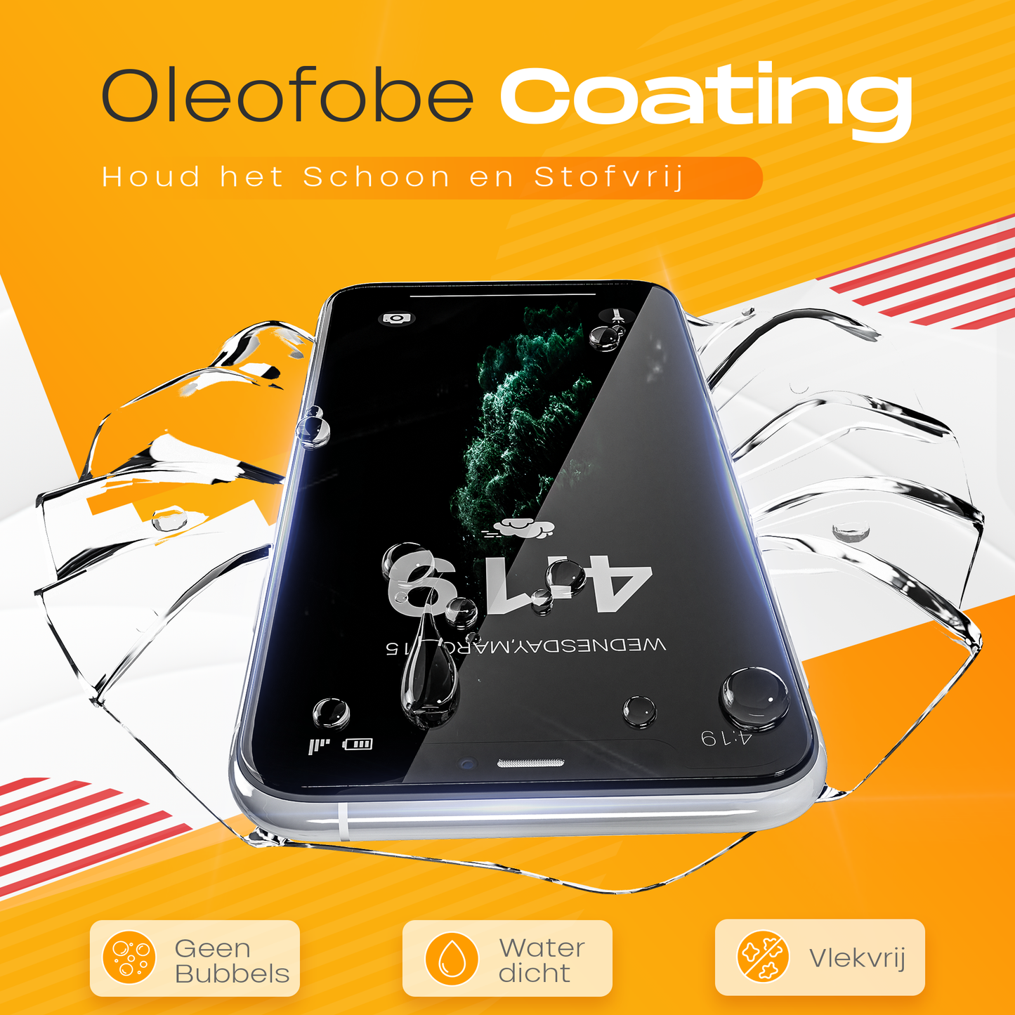 Solutionss4 Screenprotector voor iPhone 11 Pro – Case Vriendelijk