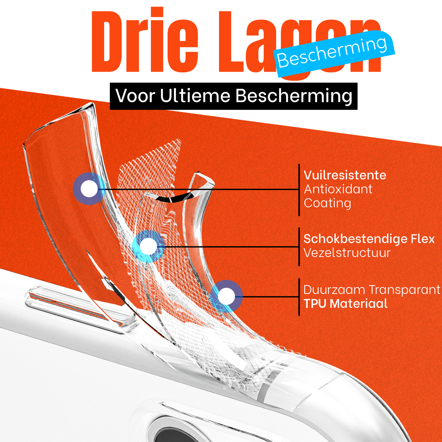 My Case Transparante Hoes voor iPhone 11 Pro – Langdurig Helder