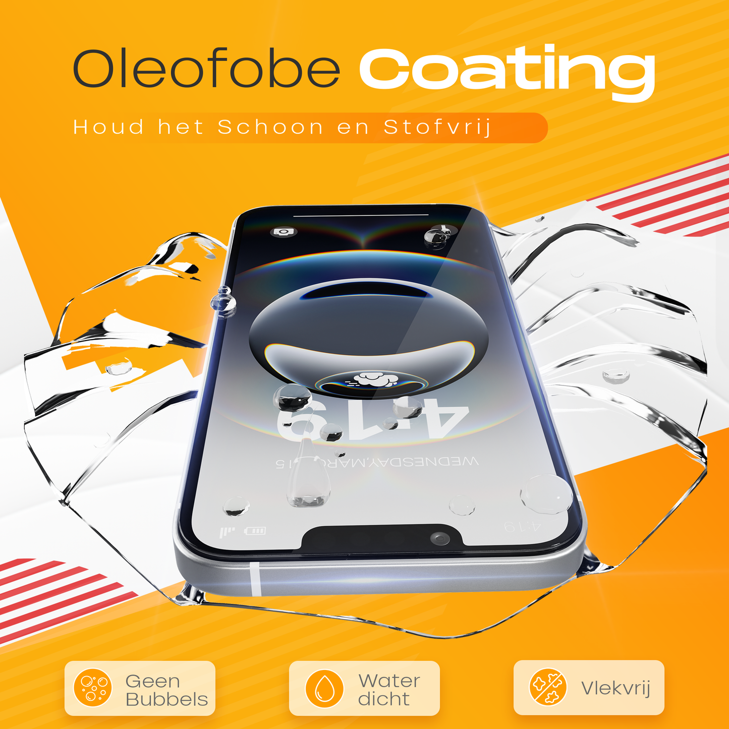 Solutionss4 Screenprotector voor iPhone 16e – Case Vriendelijk