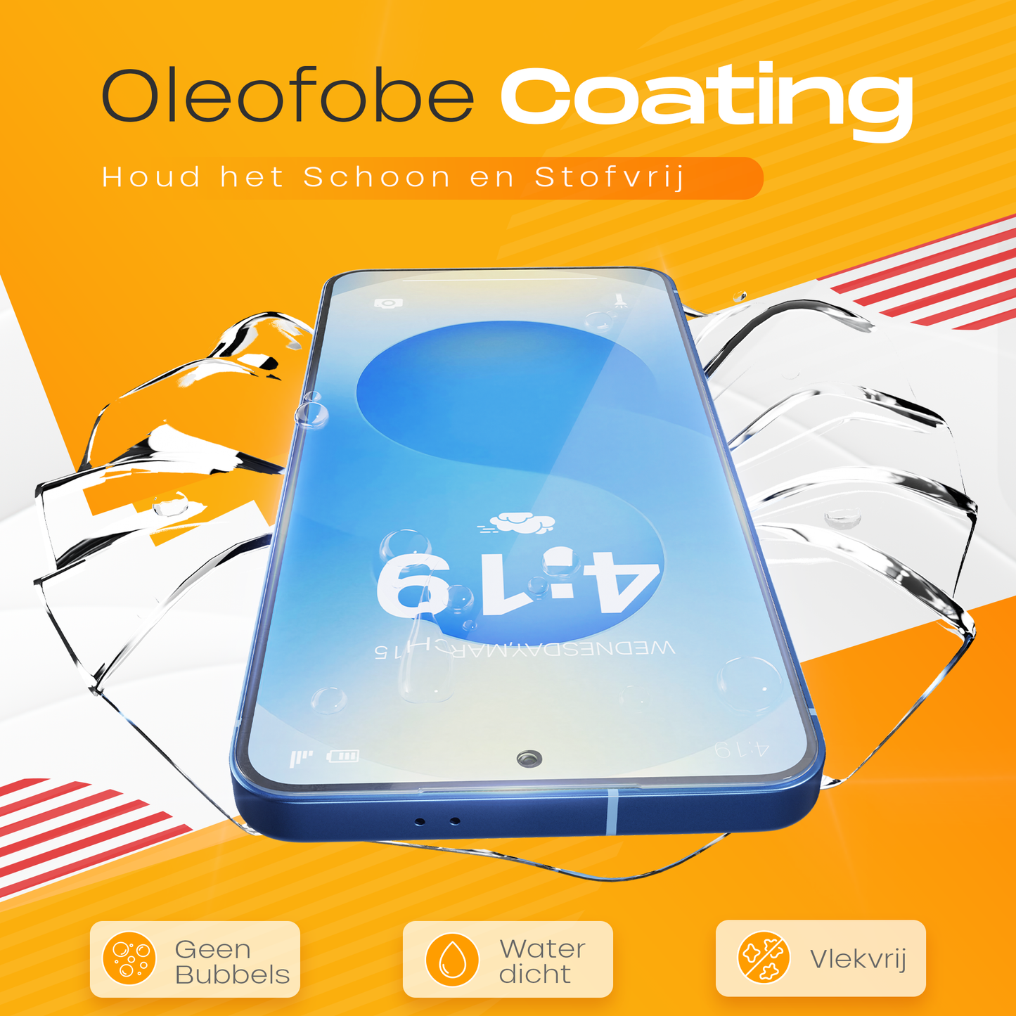 Solutionss4 Screenprotector voor Samsung Galaxy S25   – Case Vriendelijk