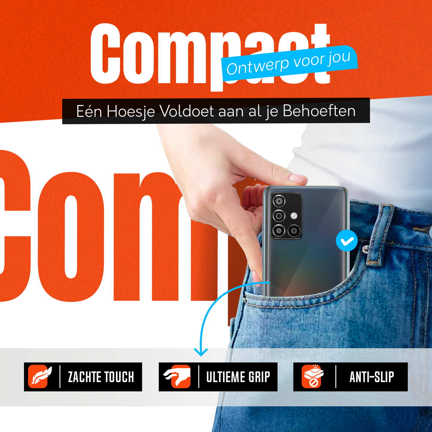 My Case Combo: Transparante Hoes met 2 Screenprotectors voor Samsung Galaxy A51 – Extra Veiligheid