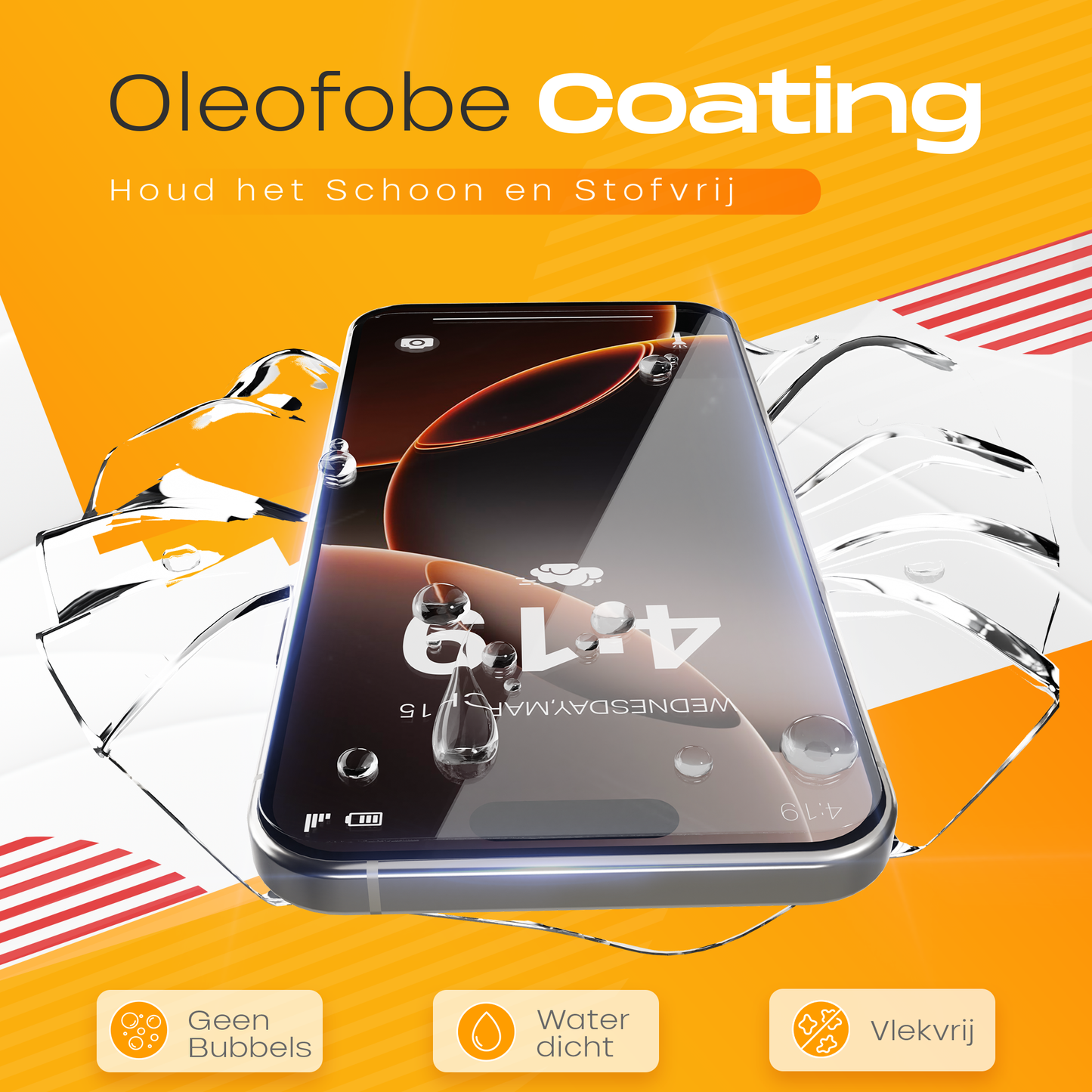 Solutionss4 Screenprotector voor iPhone 16 Pro – Case Vriendelijk
