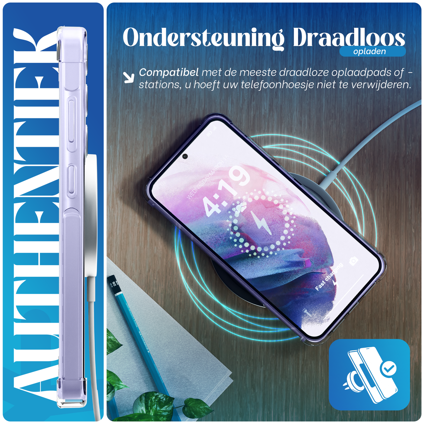 iTech Bumper Hoesje voor Samsung Galaxy S21 – Slank, Schokbestendig & Beschermend