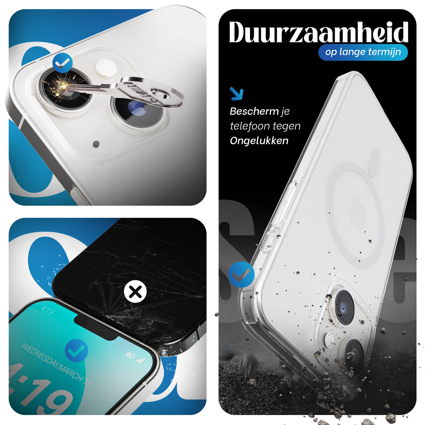 iTech COMBO voor iPhone 13 – Complete 4-in-1 Bescherming
