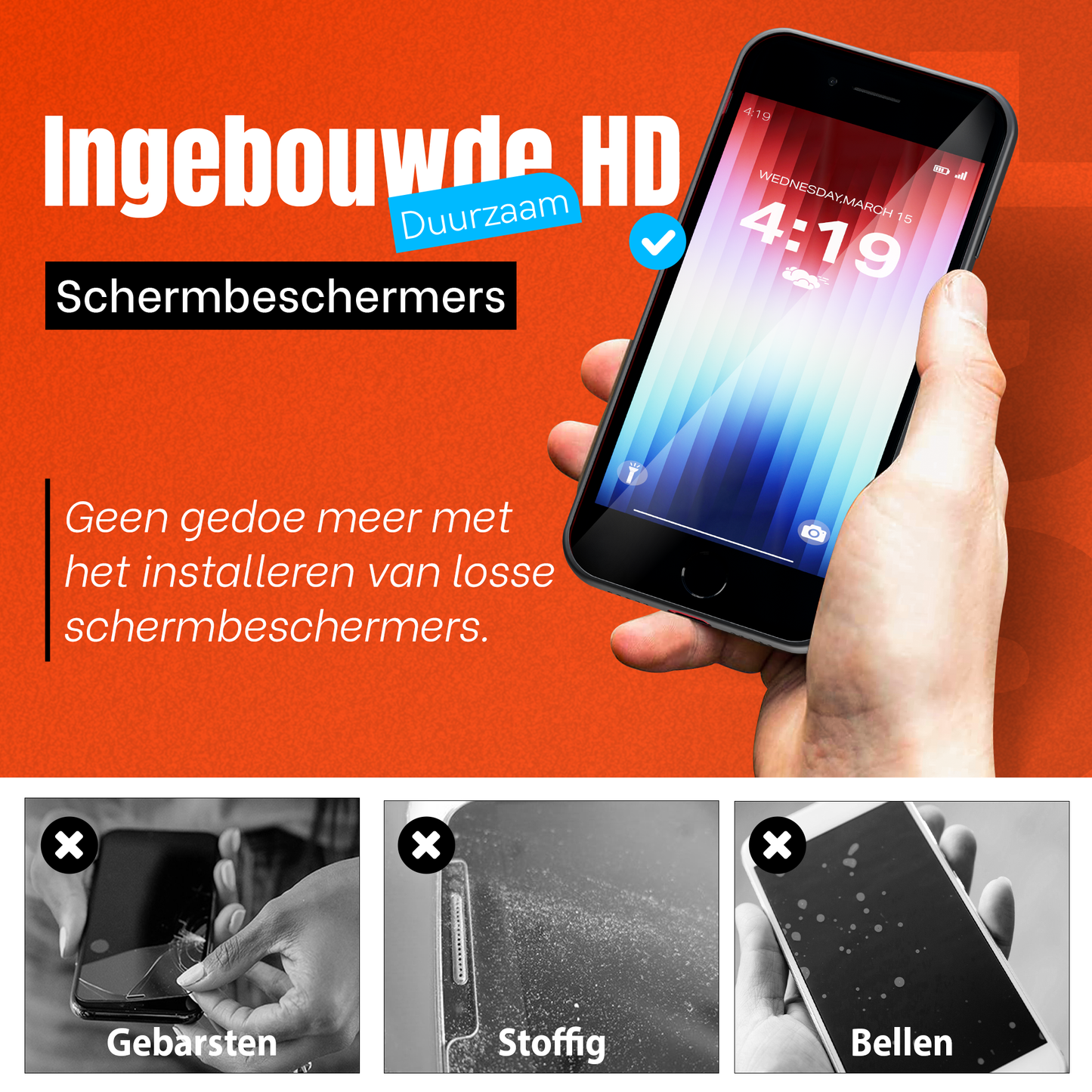 My Case Combo: Zwarte Siliconen Hoes met 2 Screenprotectors voor iPhone SE 2022 – Extra Veiligheid