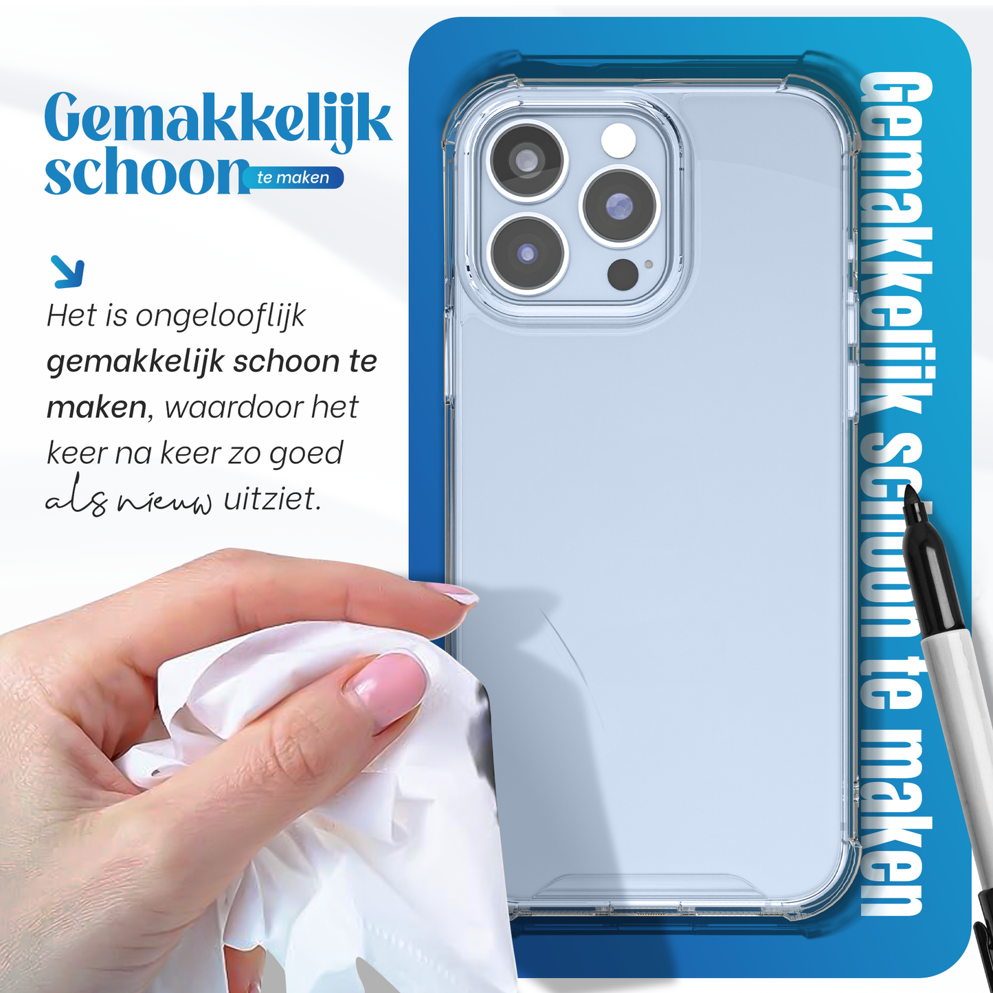 iTech Bumper Hoesje voor iPhone 13 Pro – Slank, Schokbestendig & Beschermend