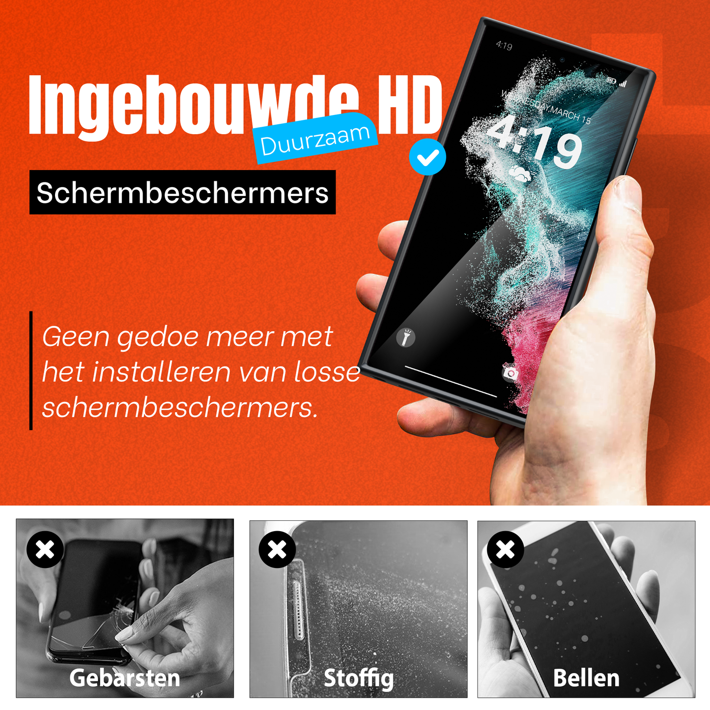 My Case Combo: Zwarte Siliconen Hoes met 2 Screenprotectors voor Samsung Galaxy S22 Ultra – Extra Veiligheid