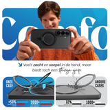 Samsung Galaxy S26 hoesje Zwart Magsafe 360 telefoonstandaard