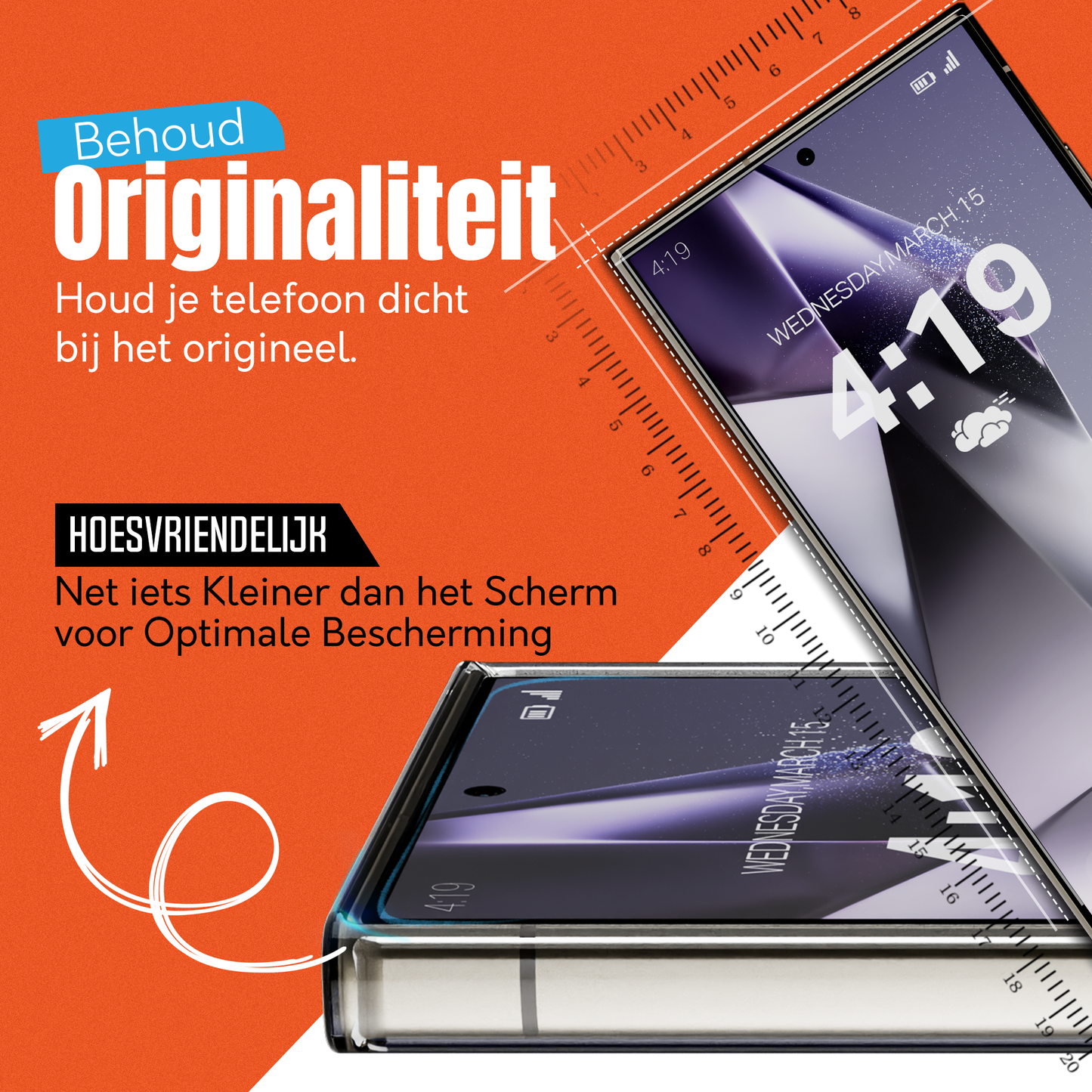 My Case 9H Gehard Glas Screenprotector voor Samsung Galaxy S24 Ultra