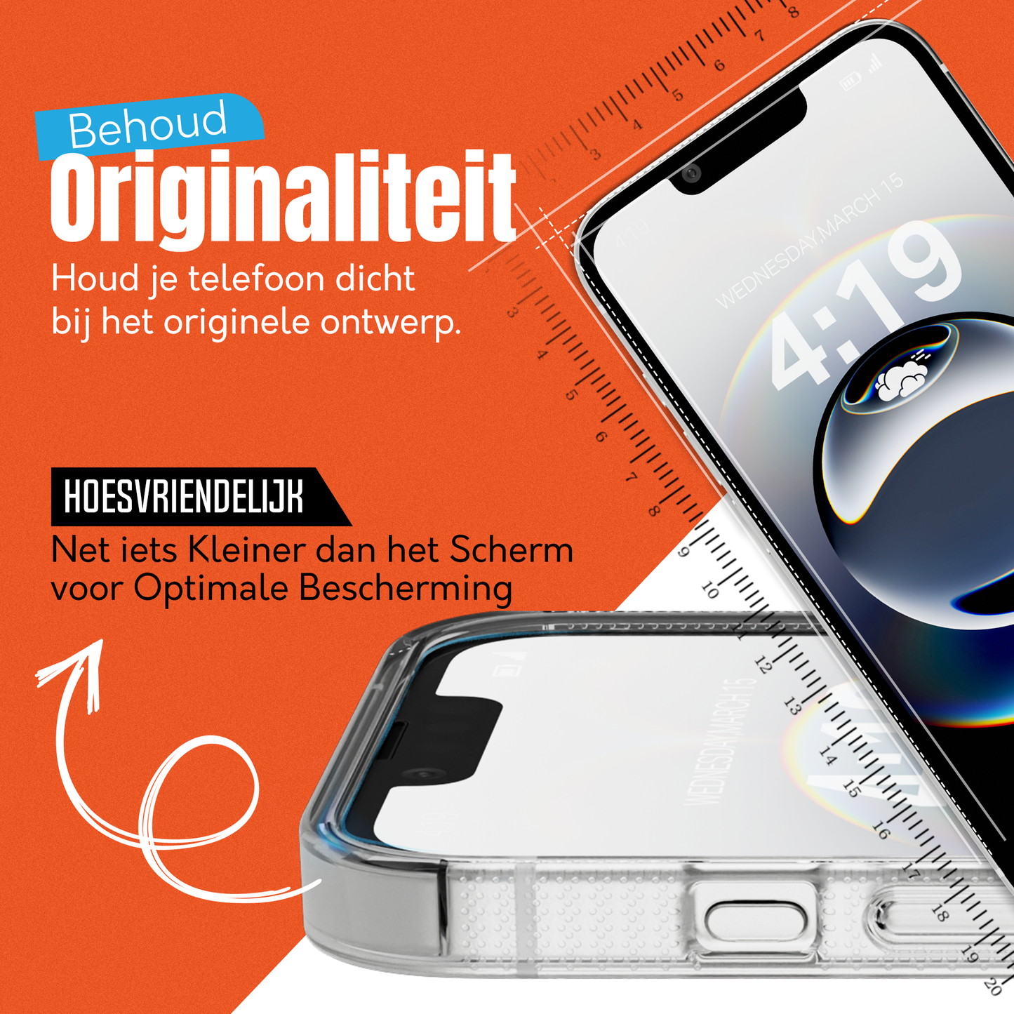 My Case 9H Gehard Glas Screenprotector voor iPhone 16e