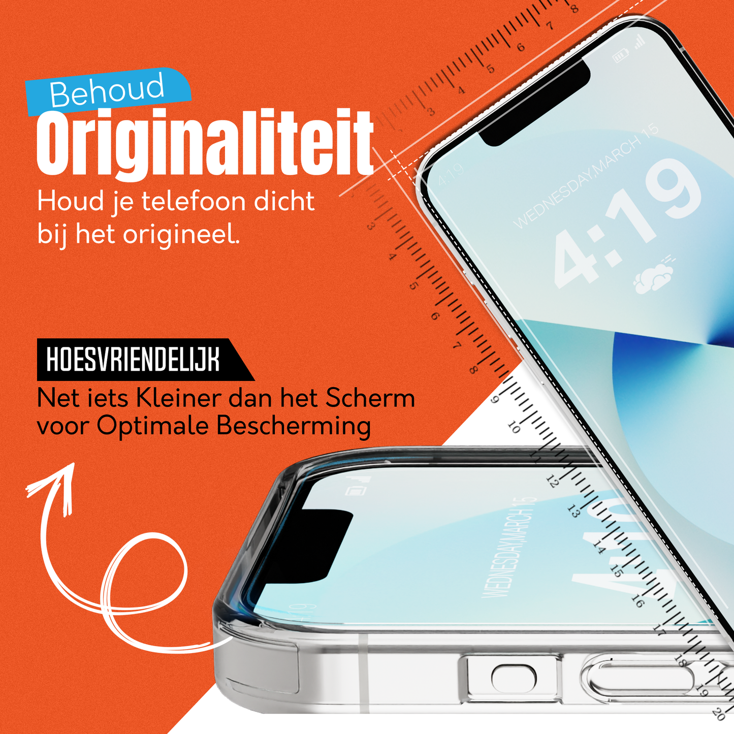 iTech Gehard Glas Screenprotector voor iPhone 13
