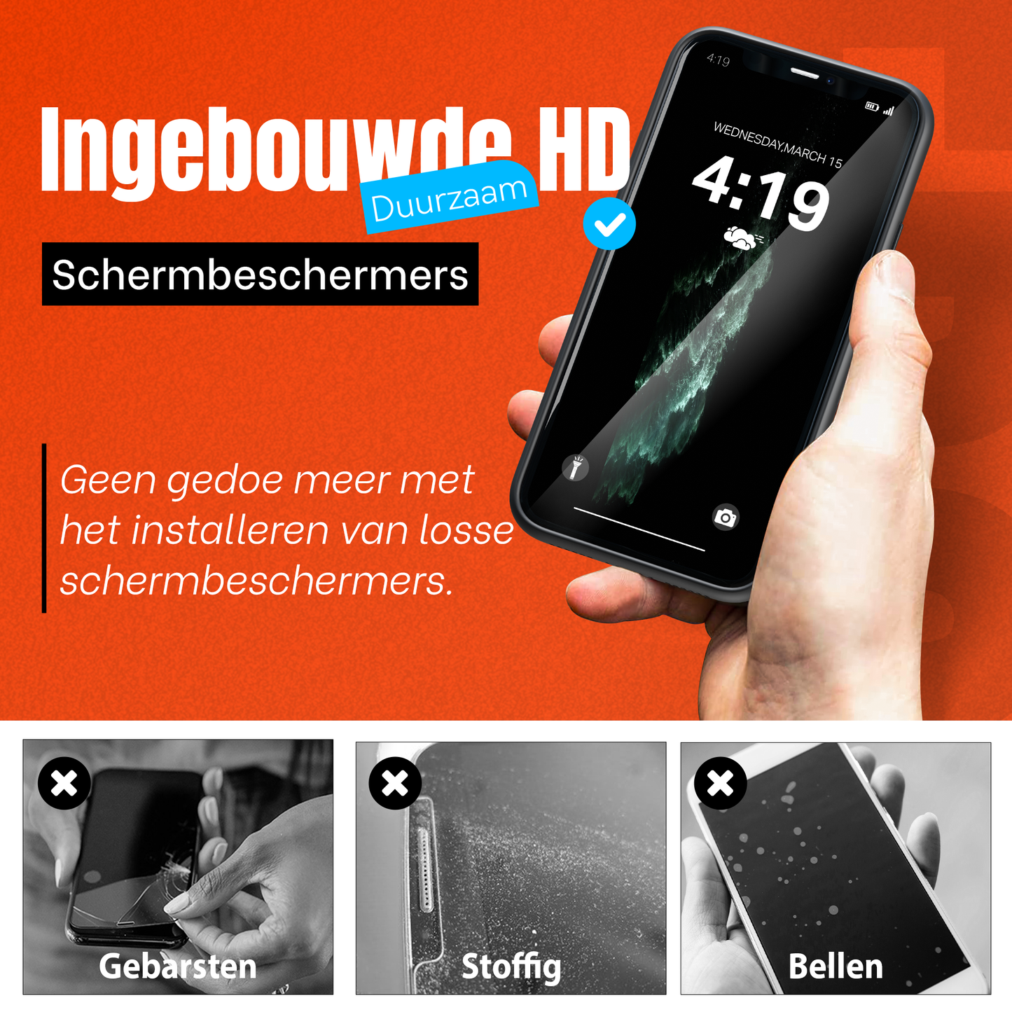 My Case Combo: Zwarte Siliconen Hoes met 2 Screenprotectors voor iPhone 11 Pro – Extra Veiligheid