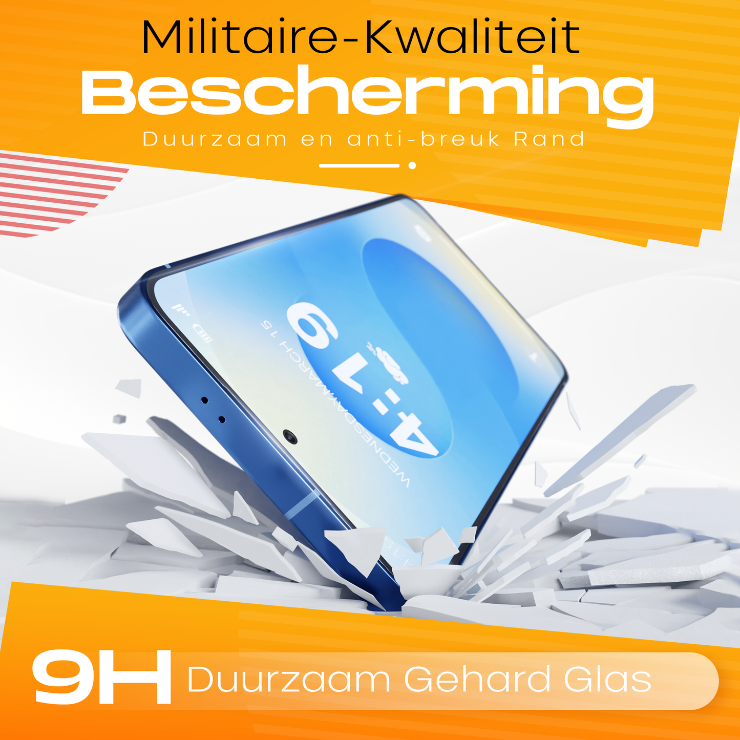 Solutionss4 Screenprotector voor Samsung Galaxy S25   – Case Vriendelijk