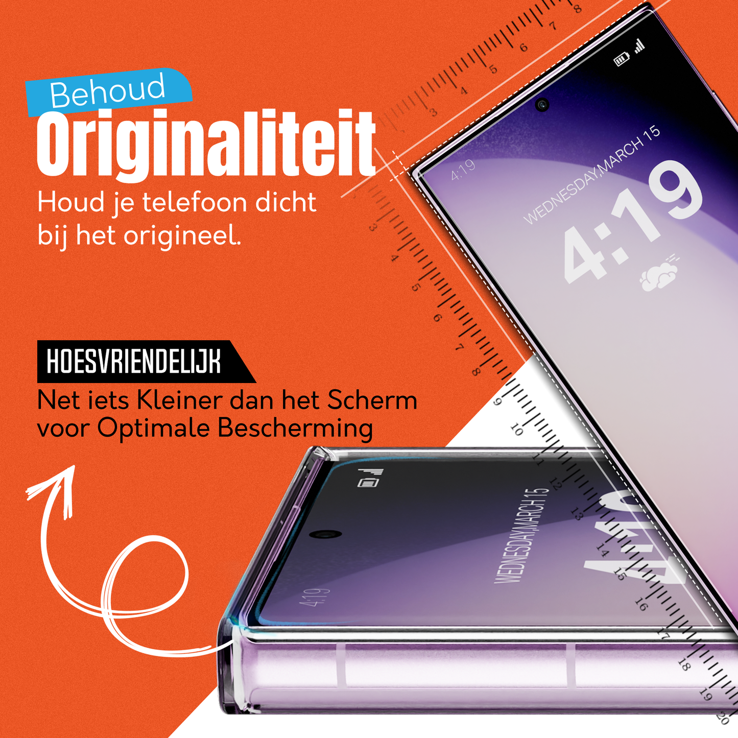 My Case 9H Gehard Glas Screenprotector voor Samsung Galaxy S23 Ultra