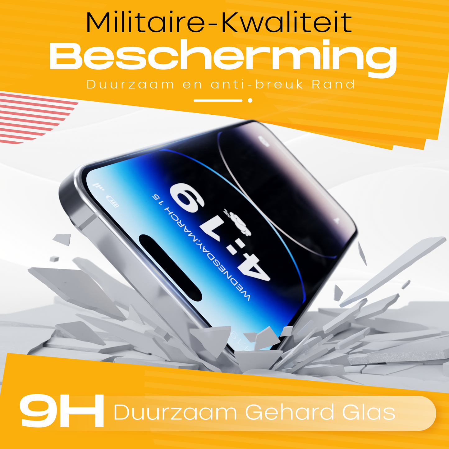 Solutionss4 Screenprotector voor iPhone 14 Pro – Case Vriendelijk