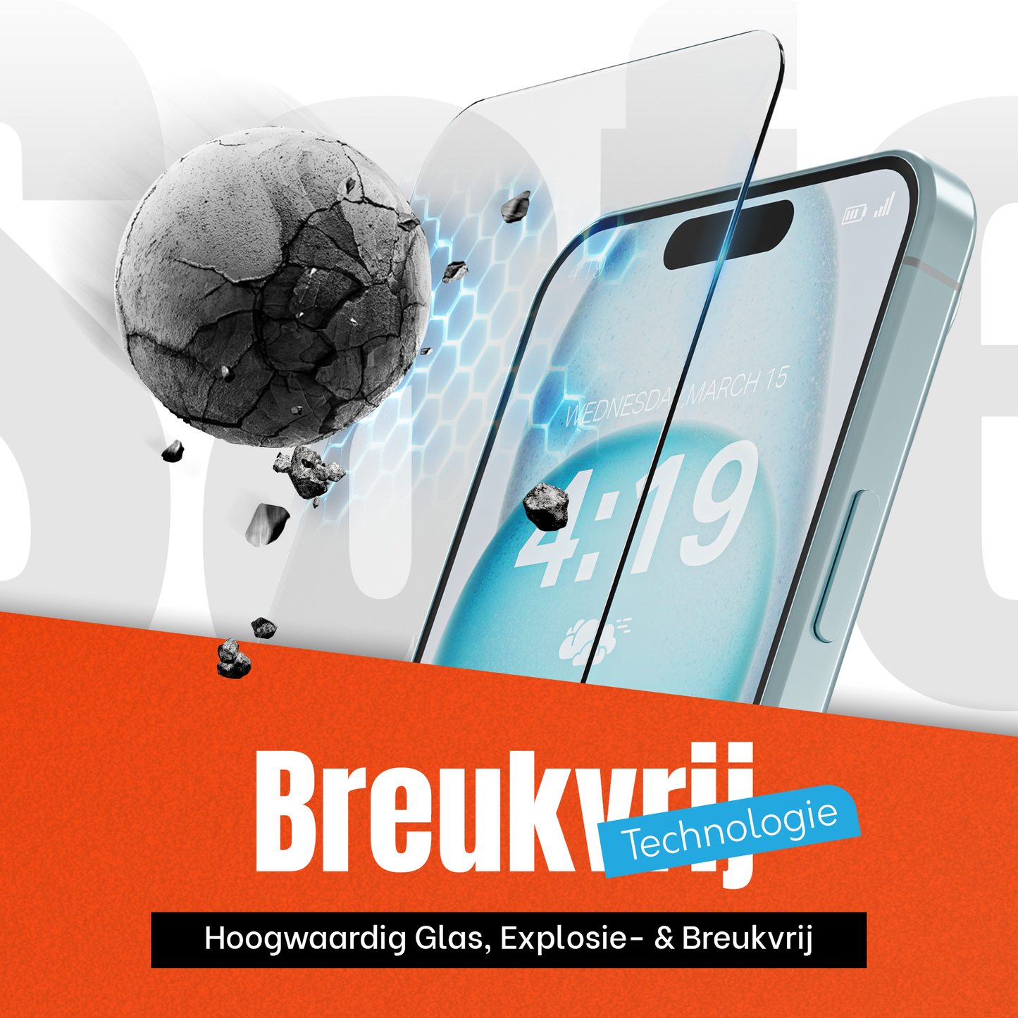 My Case Combo: Transparante Hoes met 2 Screenprotectors voor iPhone 15 – Extra Veiligheid
