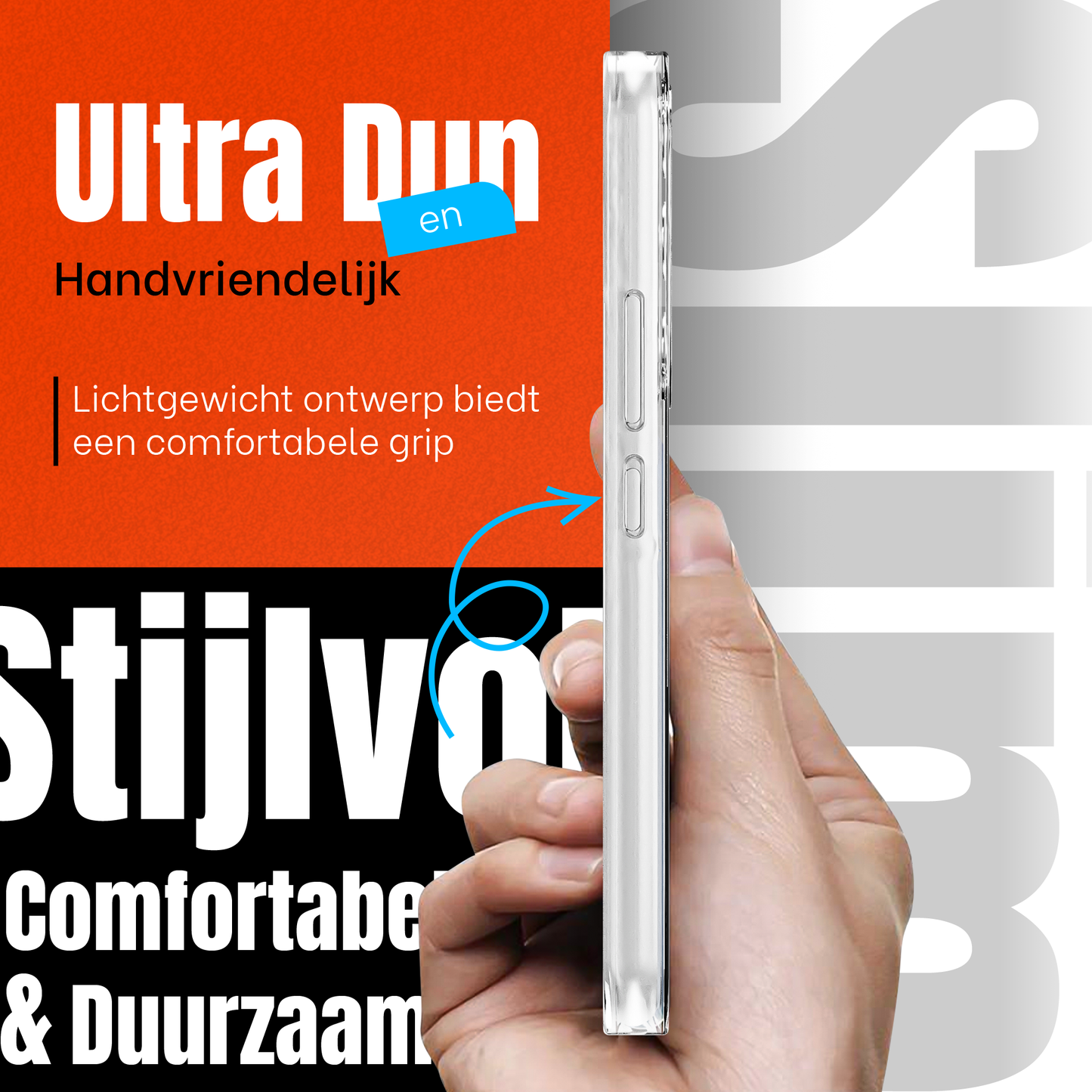 My Case Transparante Hoes voor Samsung Galaxy A54 – Langdurig Helder