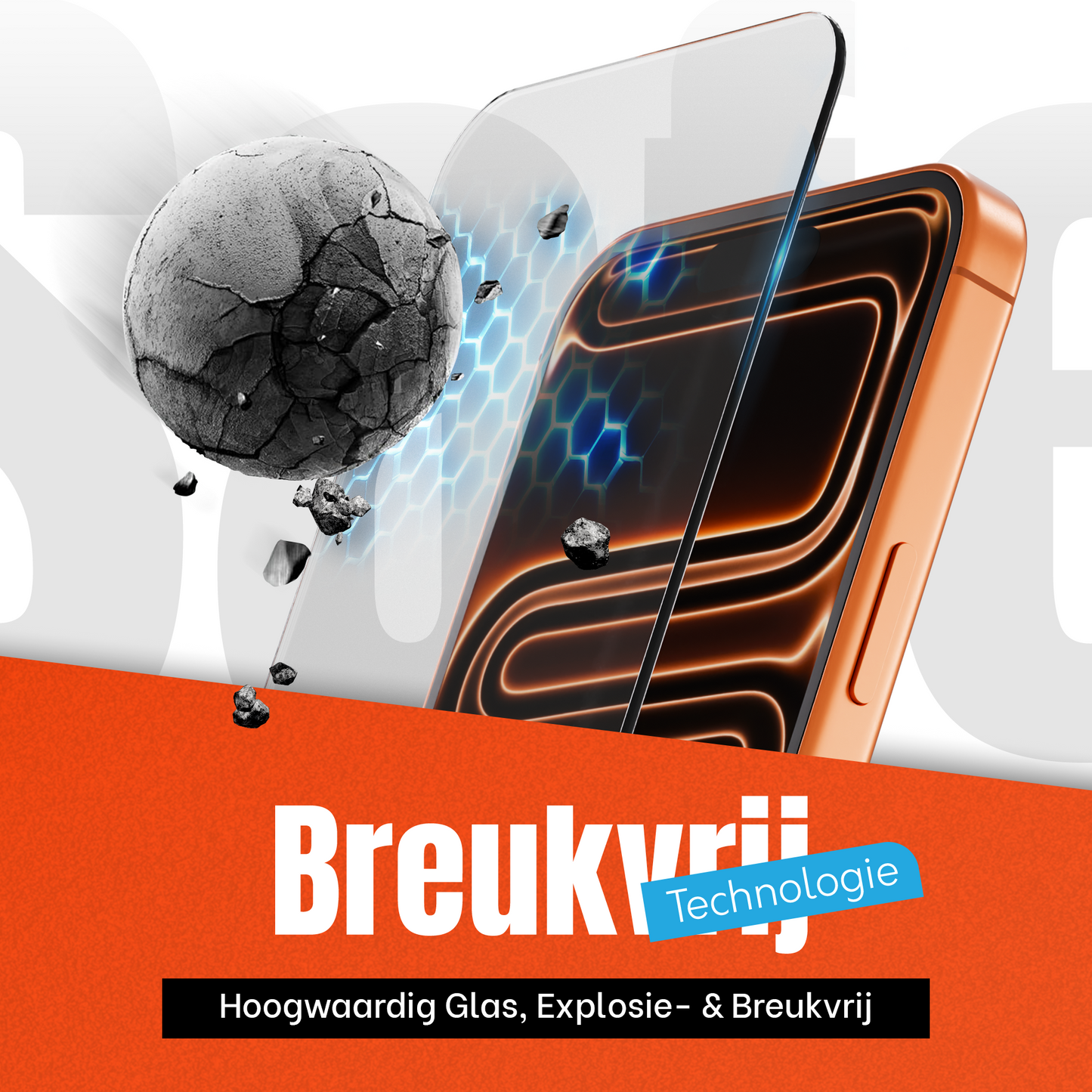 iPhone 17 Pro Max Hoesje Transparant - screen protector