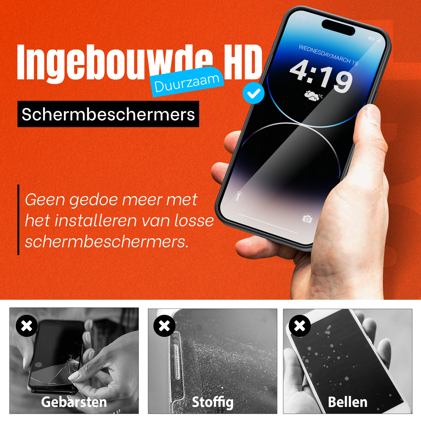 My Case Combo: Zwarte Siliconen Hoes met 2 Screenprotectors voor iPhone 14 Pro – Extra Veiligheid