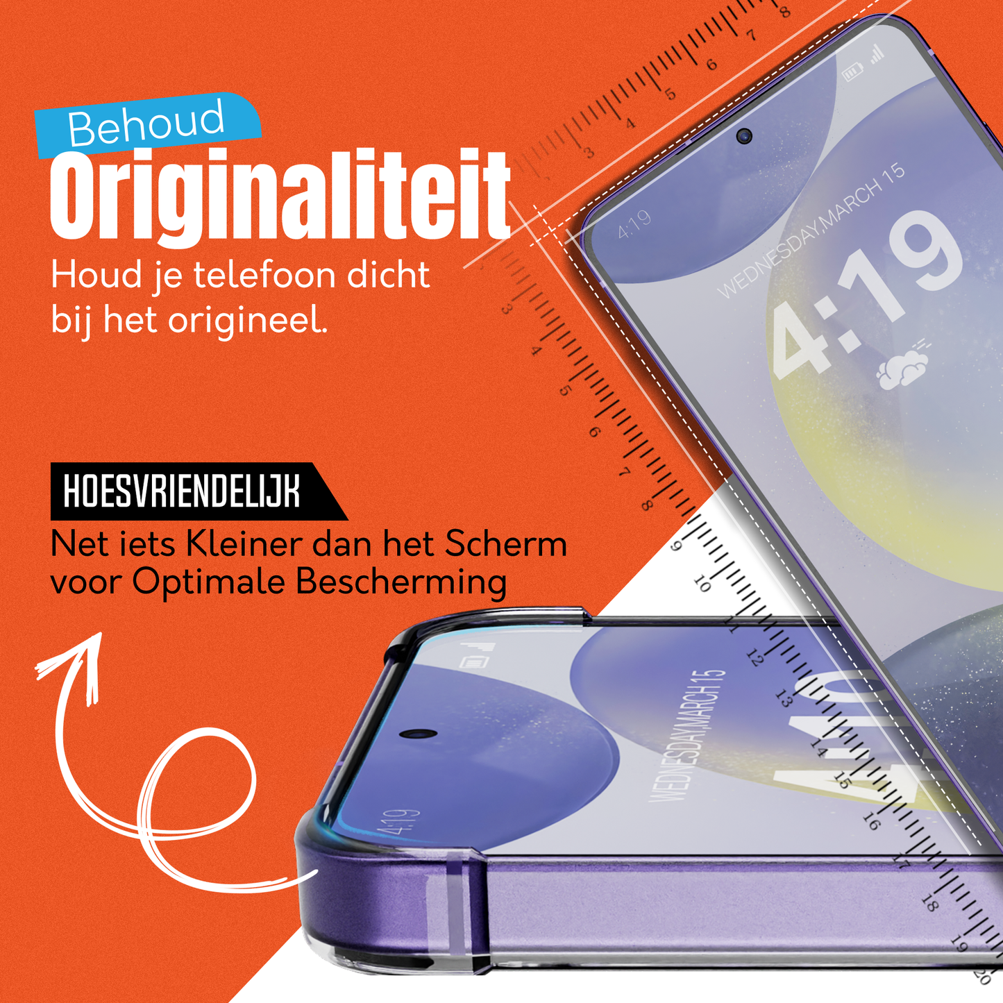 My Case 9H Gehard Glas Screenprotector voor Samsung Galaxy S24