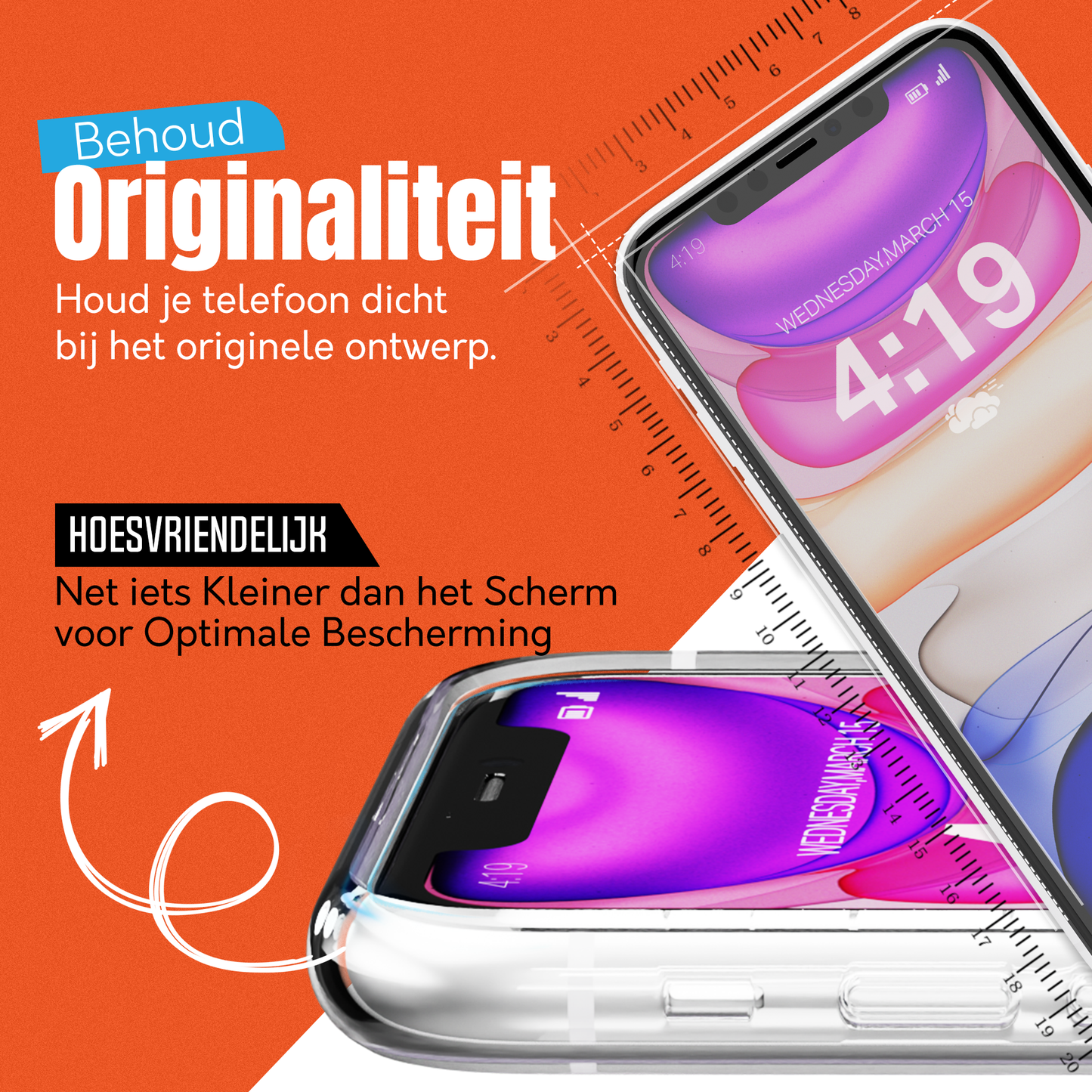 My Case 9H Gehard Glas Screenprotector voor iPhone 11