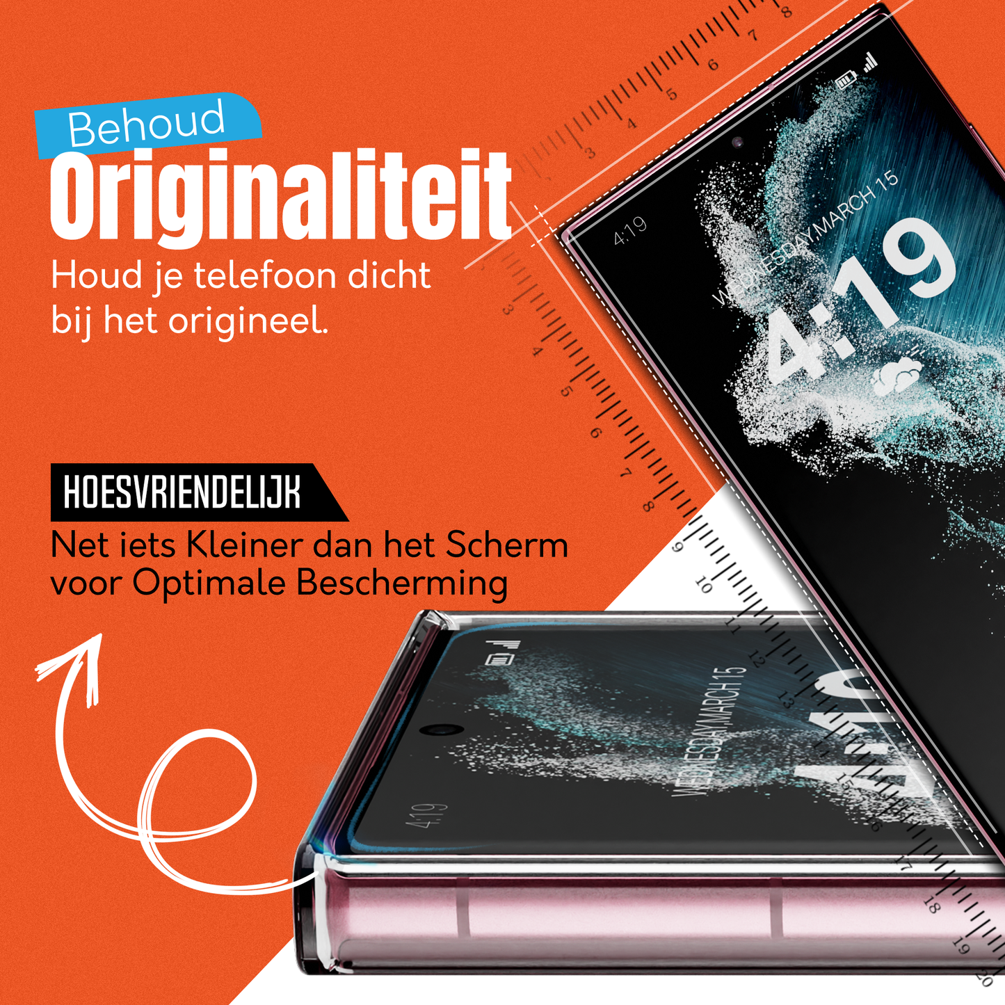 My Case 9H Gehard Glas Screenprotector voor Samsung Galaxy S22 Ultra