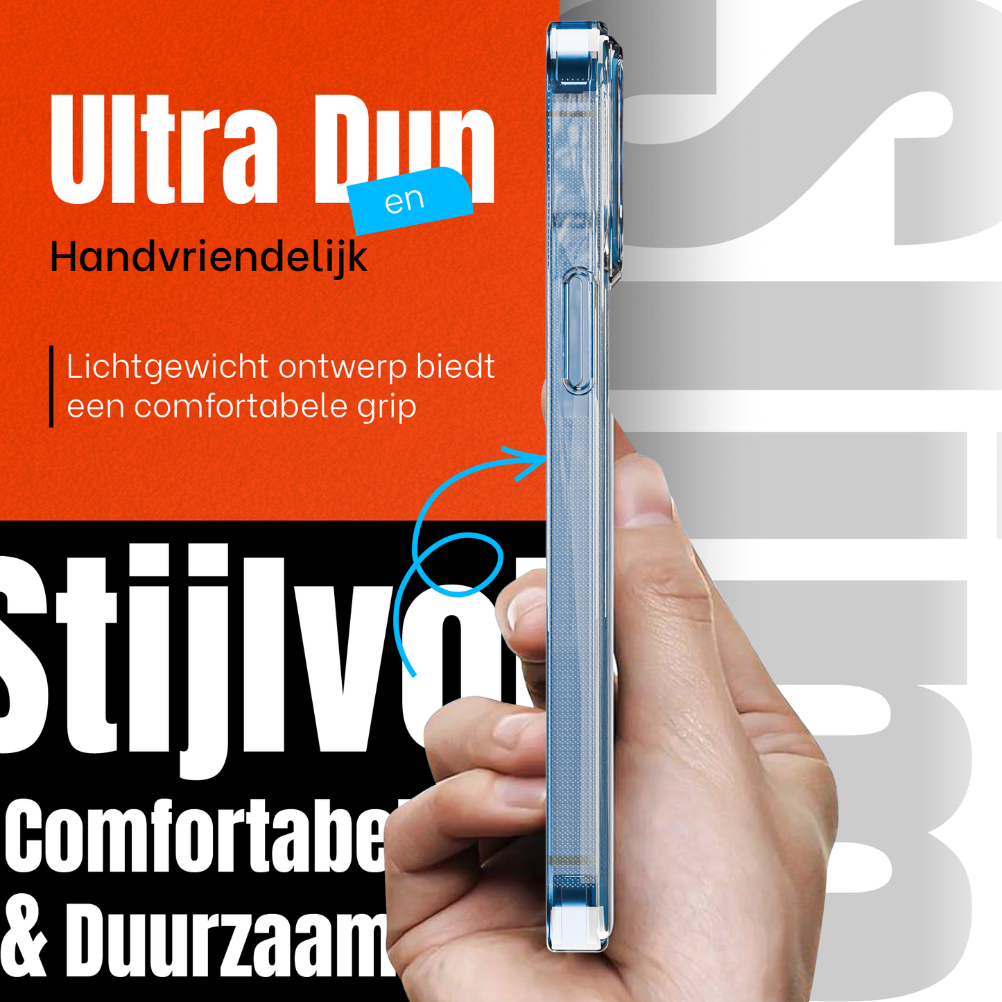 My Case Transparante Hoes voor iPhone 12/12 Pro – Langdurig Helder
