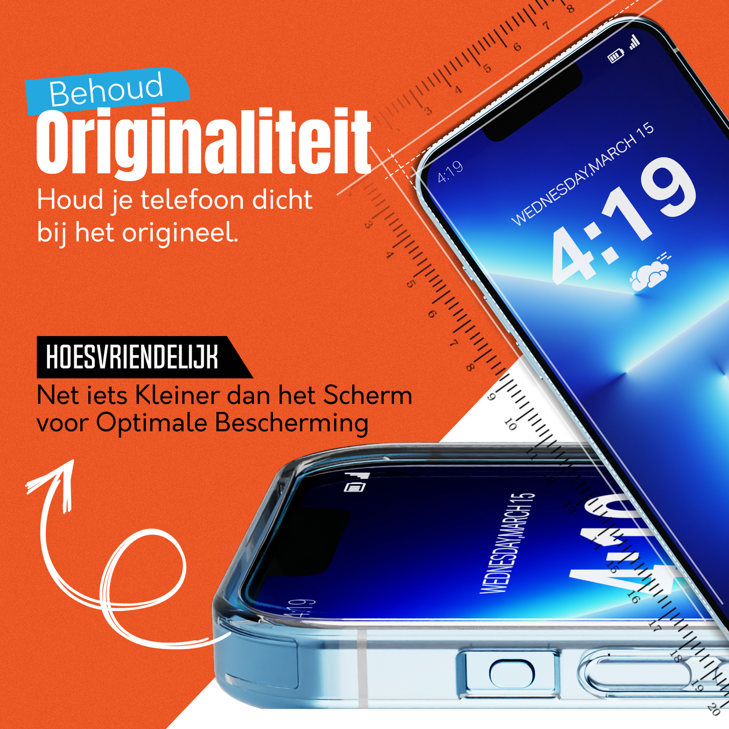 iTech Gehard Glas Screenprotector voor iPhone 13 Pro