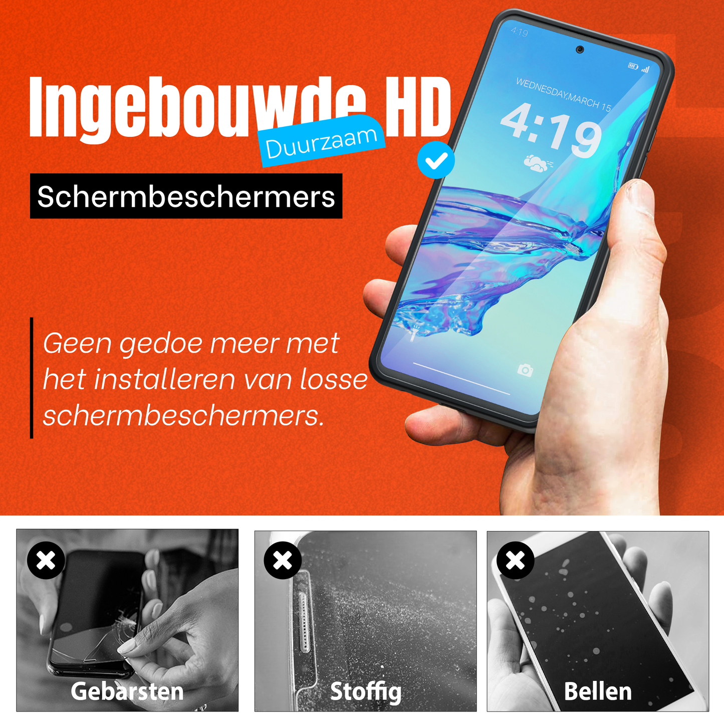 My Case Combo: Zwarte Siliconen Hoes met 2 Screenprotectors voor Samsung Galaxy A53 – Extra Veiligheid