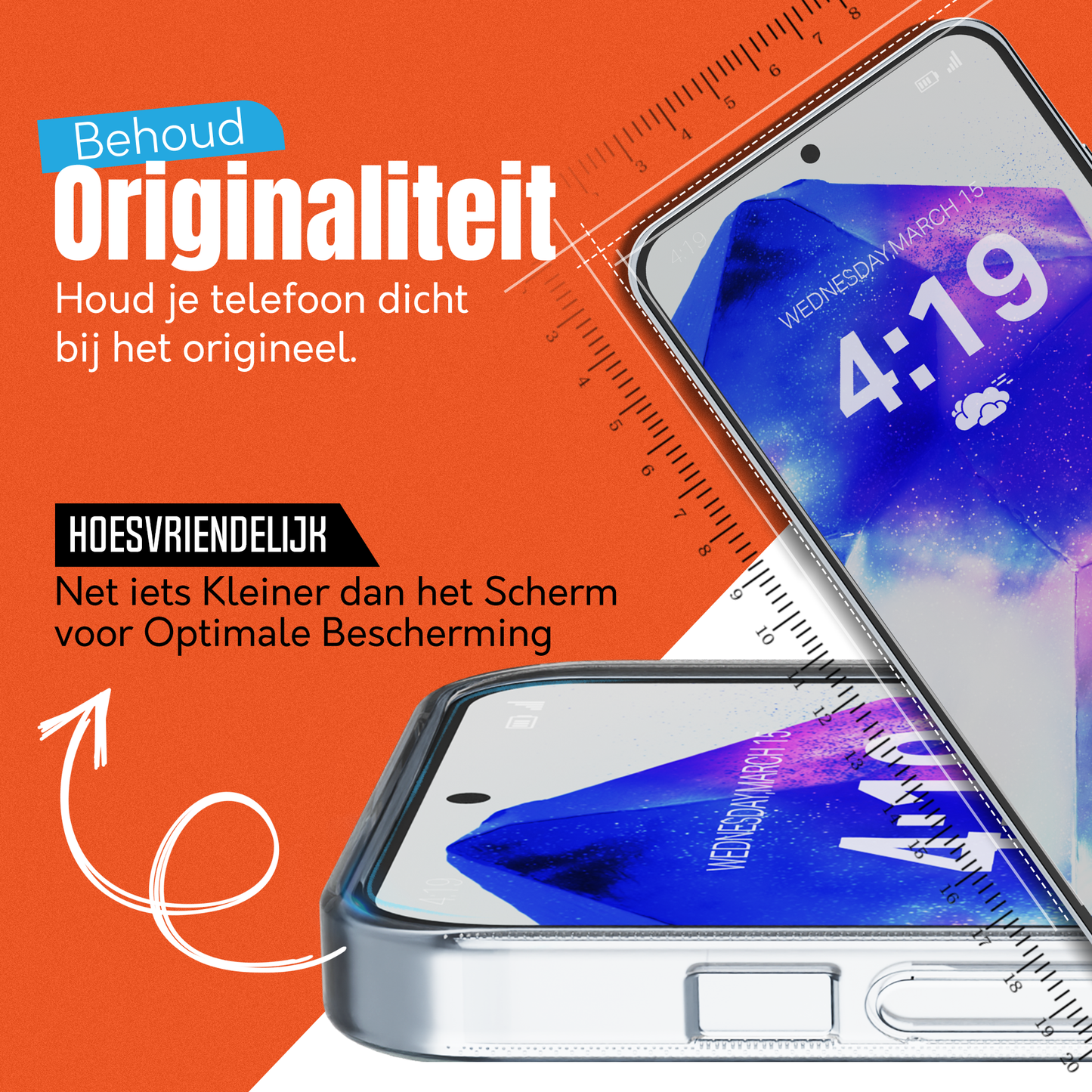 My Case 9H Gehard Glas Screenprotector voor Samsung Galaxy A55