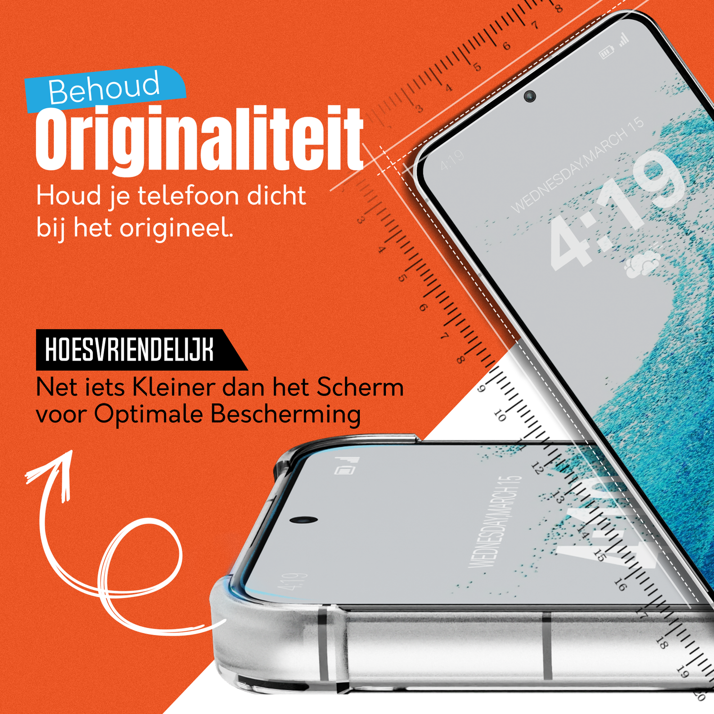 My Case 9H Gehard Glas Screenprotector voor Samsung Galaxy S22 Plus