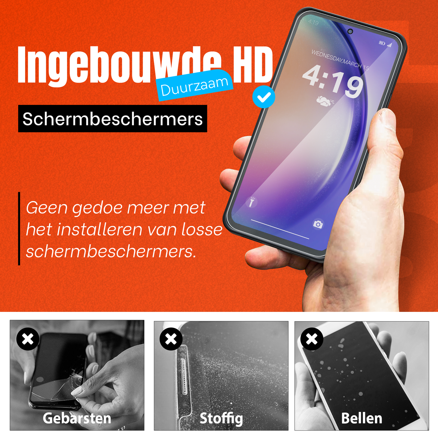 My Case Combo: Zwarte Siliconen Hoes met 2 Screenprotectors voor Samsung Galaxy A54 – Extra Veiligheid