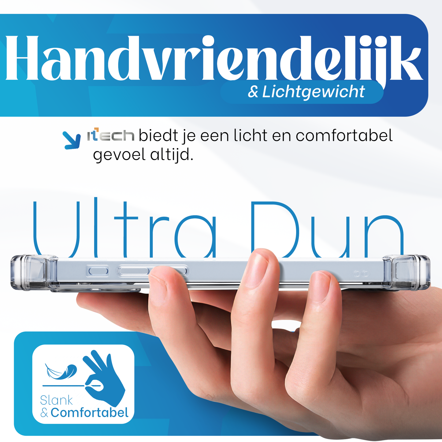 iPhone 17 hoesje Transparant - screen protector