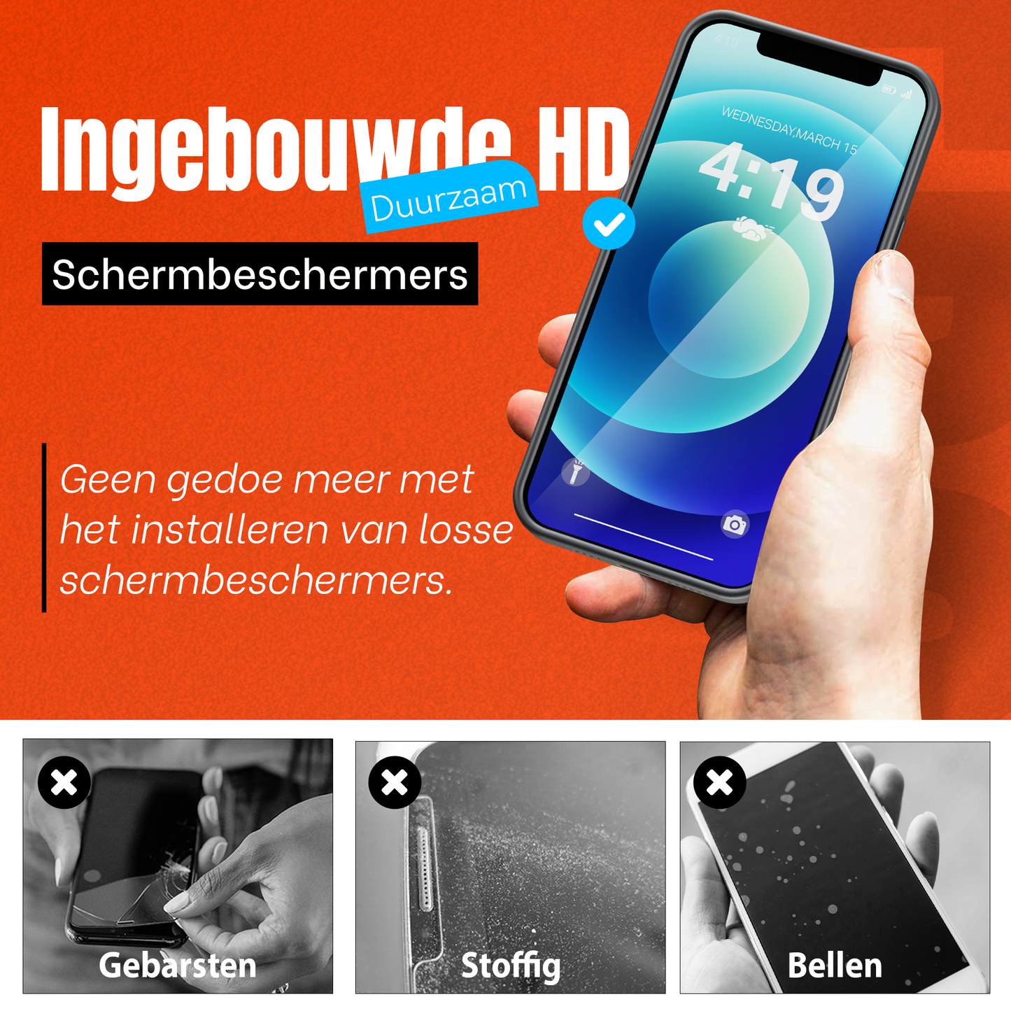 My Case Combo: Zwarte Siliconen Hoes met 2 Screenprotectors voor iPhone 12/12 Pro – Extra Veiligheid