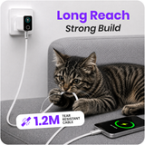 Reovo Combi Adapter (White) with data cable