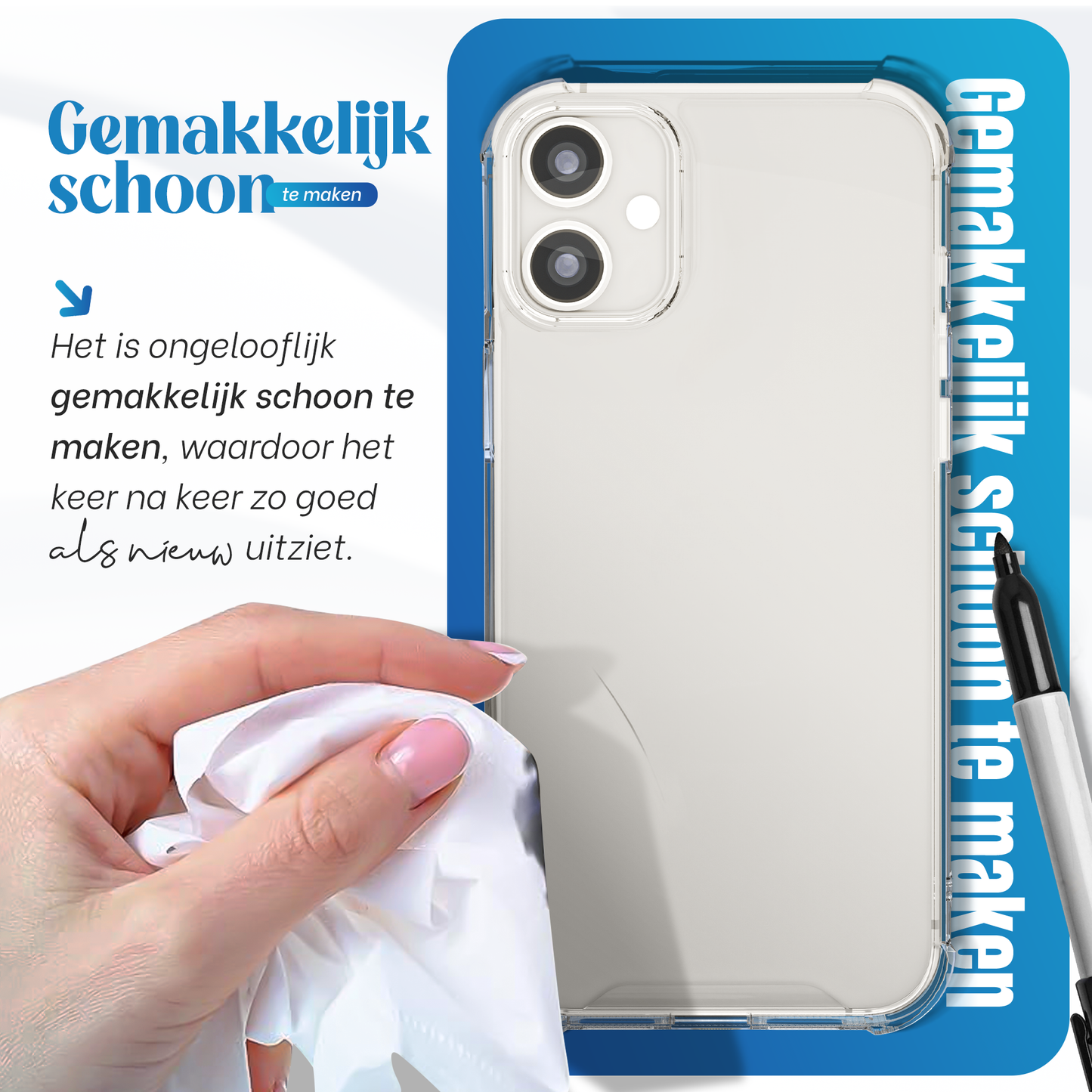 iTech Bumper Hoesje voor iPhone 12/12 Pro – Slank, Schokbestendig & Beschermend