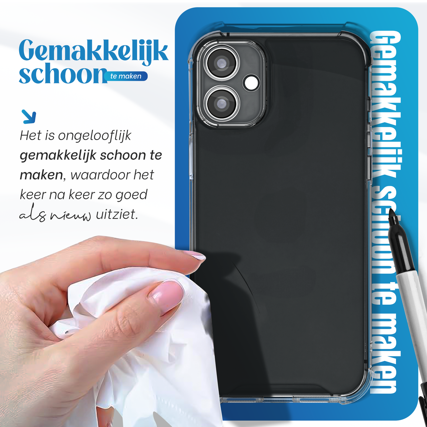 iTech Bumper Hoesje voor iPhone 11 – Slank, Schokbestendig & Beschermend