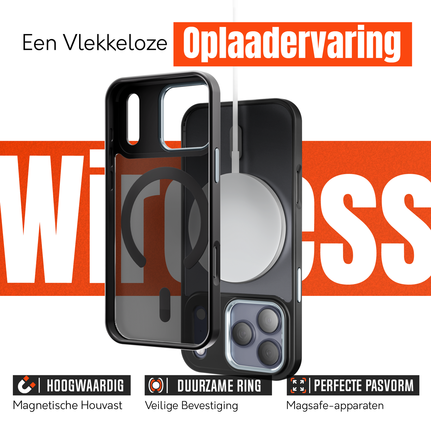 iPhone 17 Pro MagSafe hoesje Zwart